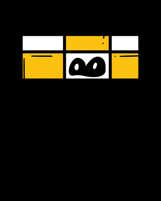 Chequered Frog Eyes Logo Heavyweight Hoodie