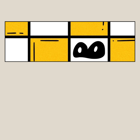 Chequered Frog Eyes Logo Tee