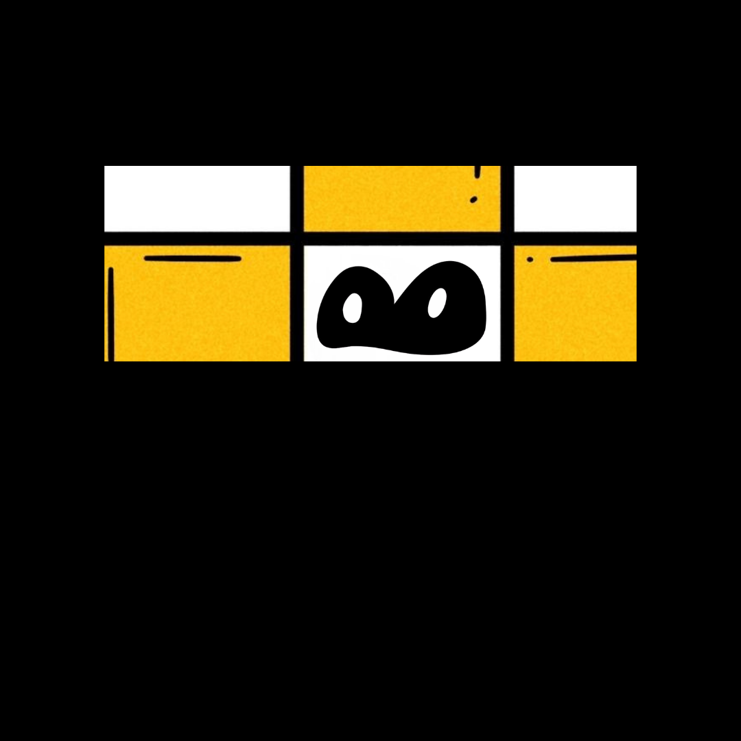 Chequered Frog Eyes Logo Heavyweight Hoodie