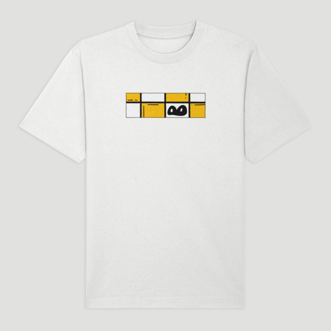 Chequered Frog Eyes Logo Tee